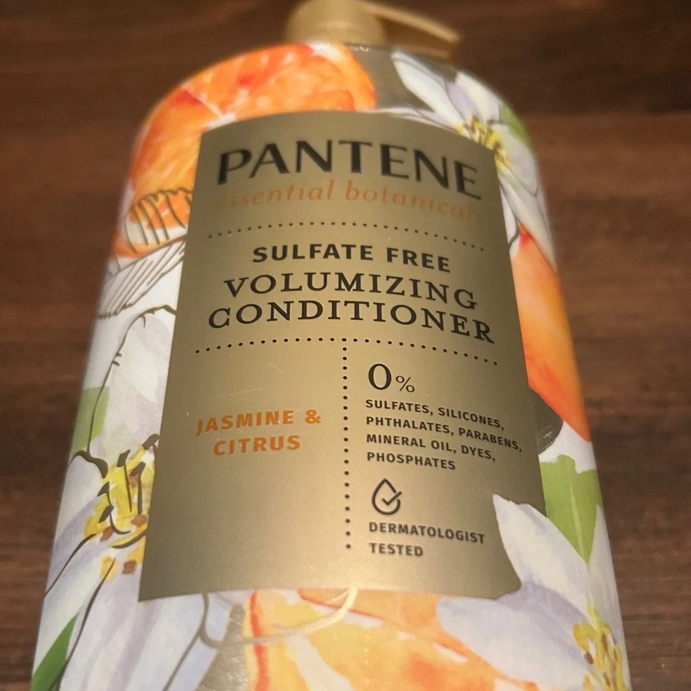 Pantene Volumizing Conditioner 38.2 oz New Jasmine Citrus Sulfate Free Haircare